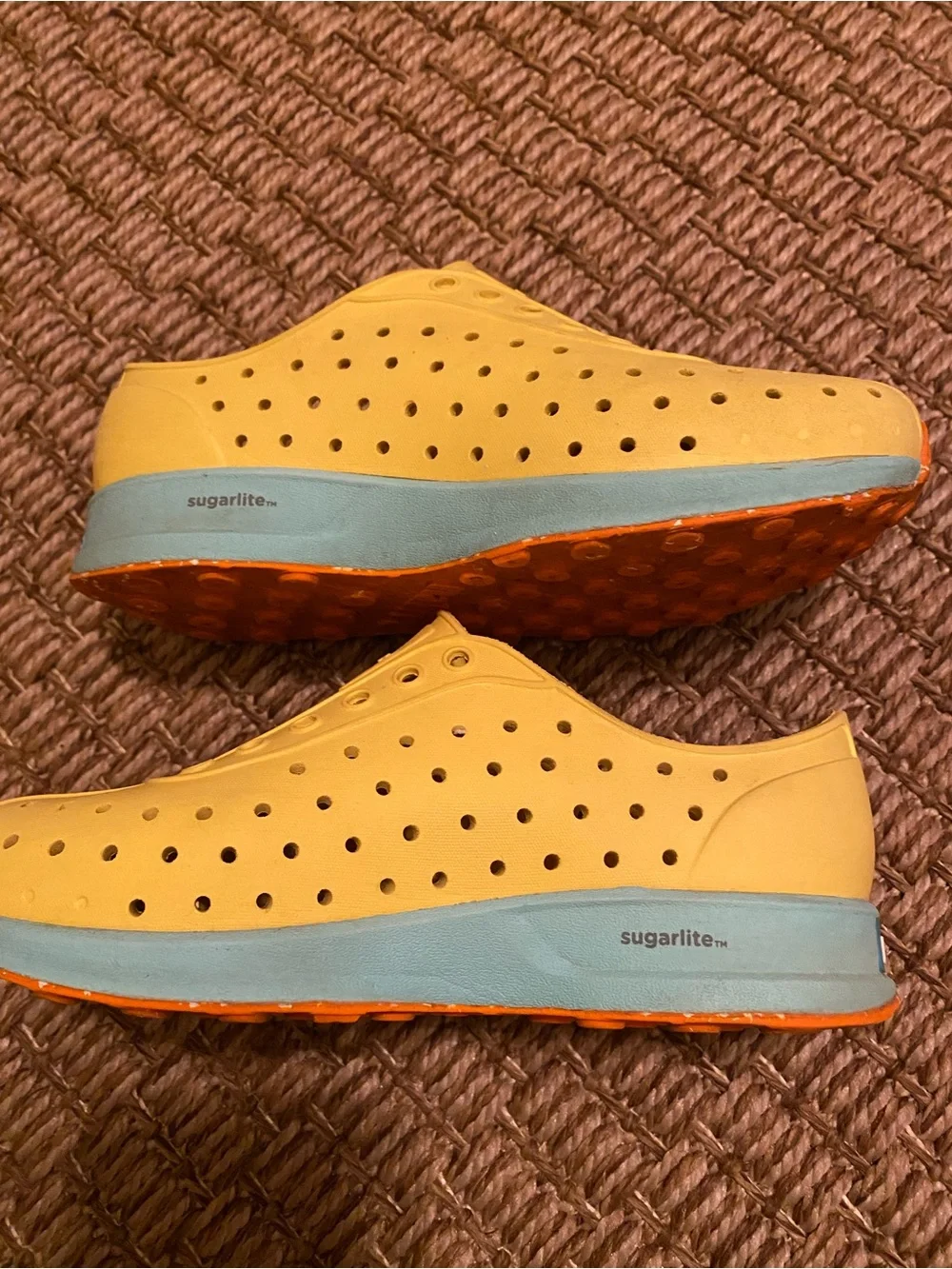 Native Miller Bright Yellow Slip-On Water Clogs